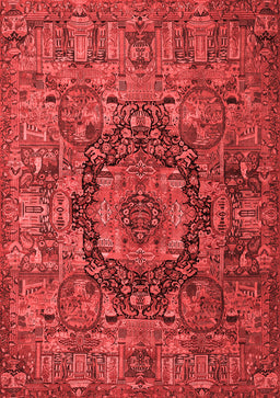 Animal Red Traditional Area Rugs
