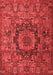 Animal Red Traditional Area Rugs