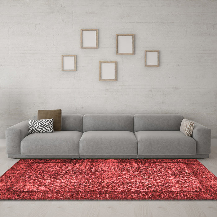 Traditional Red Washable Rugs