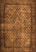 Serging Thickness of Machine Washable Persian Orange Traditional Area Rugs, wshtr1917org