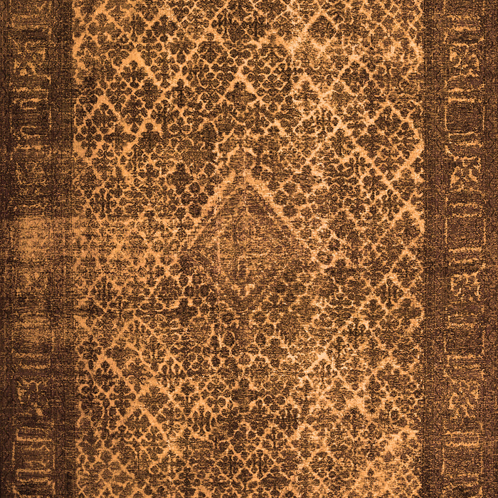 Serging Thickness of Machine Washable Persian Orange Traditional Area Rugs, wshtr1917org