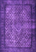 Machine Washable Persian Purple Traditional Area Rugs, wshtr1917pur