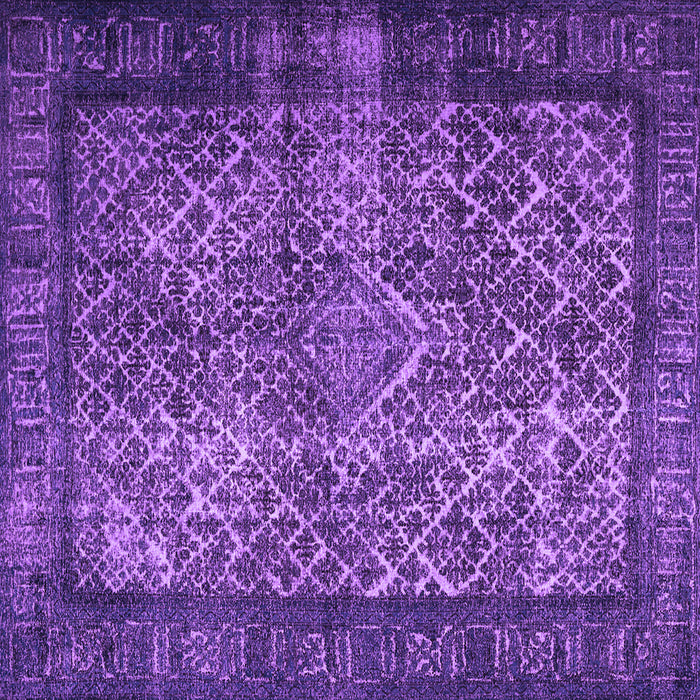 Square Machine Washable Persian Purple Traditional Area Rugs, wshtr1917pur