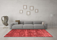 Machine Washable Persian Red Traditional Rug, wshtr1918red