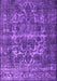 Machine Washable Persian Purple Traditional Area Rugs, wshtr1918pur