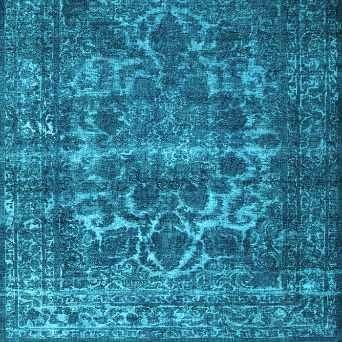 Square Machine Washable Persian Light Blue Traditional Rug, wshtr1918lblu