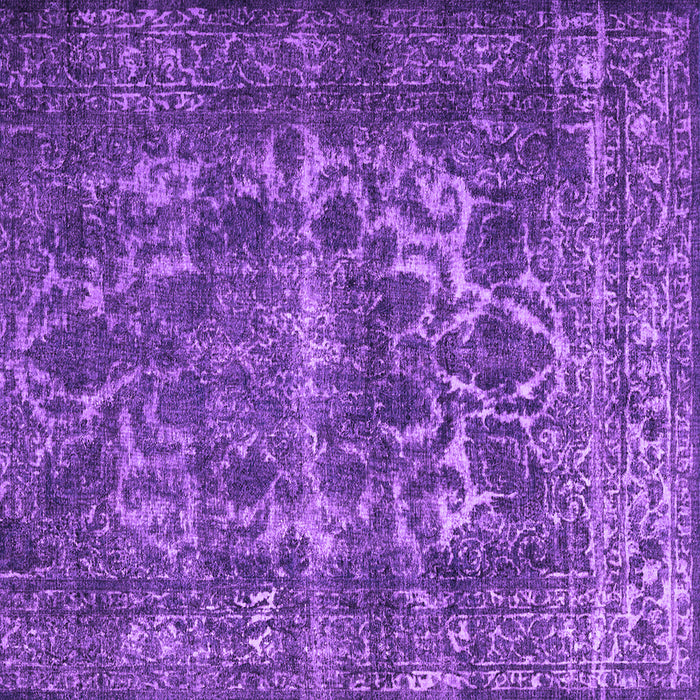 Square Machine Washable Persian Purple Traditional Area Rugs, wshtr1918pur