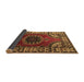 Sideview of Medallion Brown Traditional Rug, tr1919brn