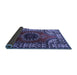 Sideview of Medallion Blue Traditional Rug, tr1919blu