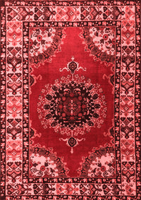 Medallion Red Traditional Rug, tr1919red