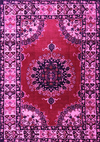 Medallion Pink Traditional Rug, tr1919pnk