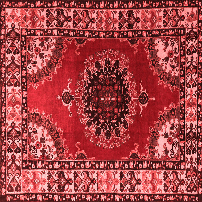 Medallion Red Traditional Rug, tr1919red