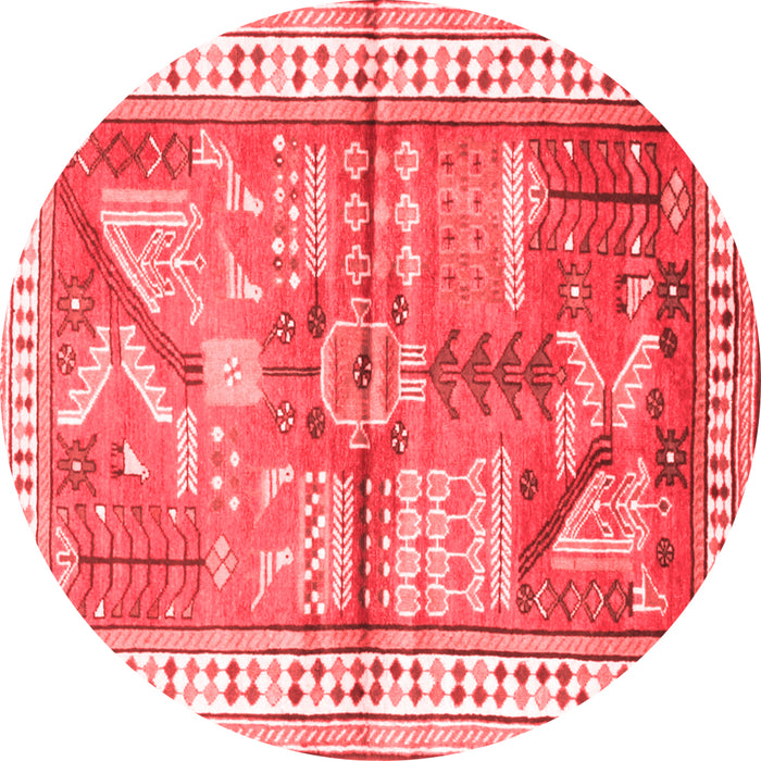 Machine Washable Animal Red Traditional Rug, wshtr191red