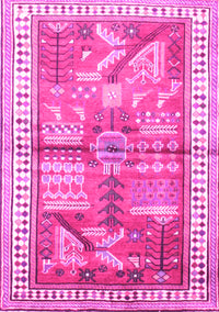 Animal Pink Traditional Rug, tr191pnk