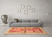 Machine Washable Animal Brown Traditional Rug in a Living Room,, wshtr191brn