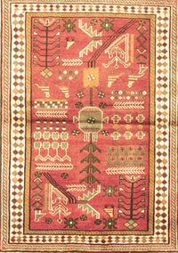 Animal Brown Traditional Rug, tr191brn