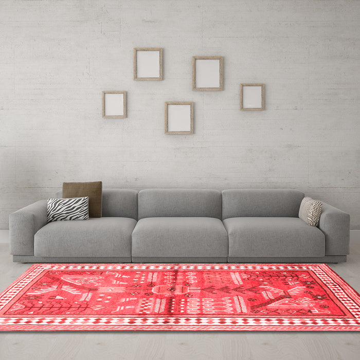 Traditional Red Washable Rugs