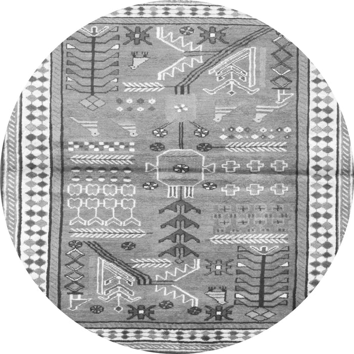 Square Animal Gray Traditional Rug, tr191gry