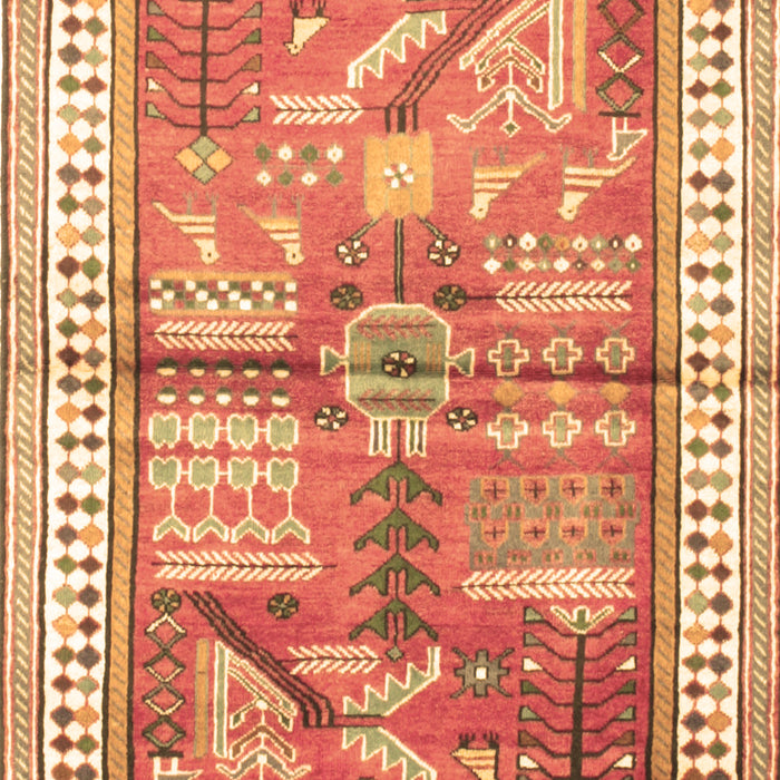 Machine Washable Animal Brown Traditional Rug, wshtr191brn