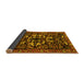 Sideview of Animal Yellow Traditional Rug, tr1920yw