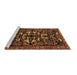 Sideview of Machine Washable Animal Brown Traditional Rug, wshtr1920brn