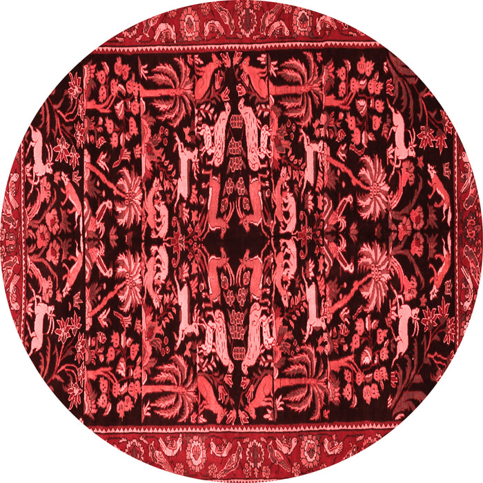 Machine Washable Animal Red Traditional Rug, wshtr1920red