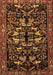 Animal Brown Traditional Rug, tr1920brn