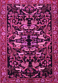 Animal Pink Traditional Rug, tr1920pnk