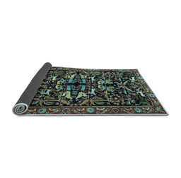 Sideview of Animal Light Blue Traditional Rug, tr1920lblu