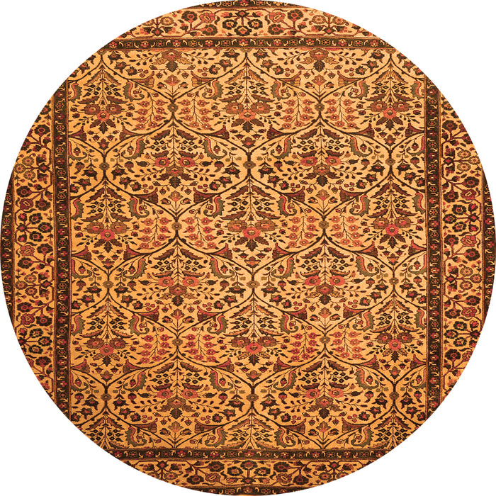 Machine Washable Persian Orange Traditional Area Rugs, wshtr1921org
