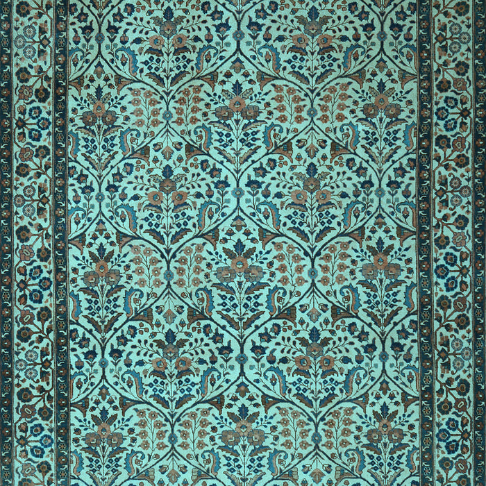 Machine Washable Persian Light Blue Traditional Rug, wshtr1921lblu