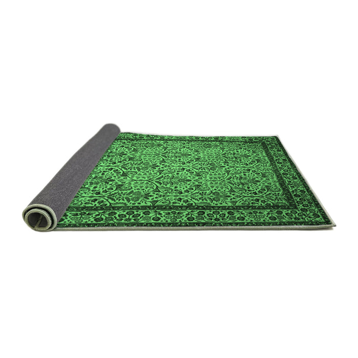 Sideview of Persian Emerald Green Traditional Rug, tr1921emgrn