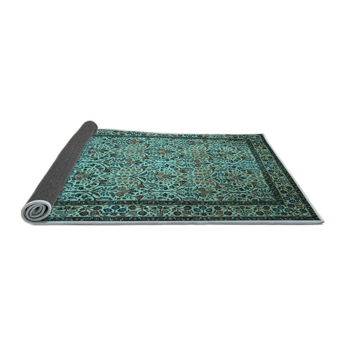 Sideview of Persian Light Blue Traditional Rug, tr1921lblu
