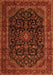 Serging Thickness of Machine Washable Persian Orange Traditional Area Rugs, wshtr1922org