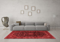 Machine Washable Persian Red Traditional Rug, wshtr1922red