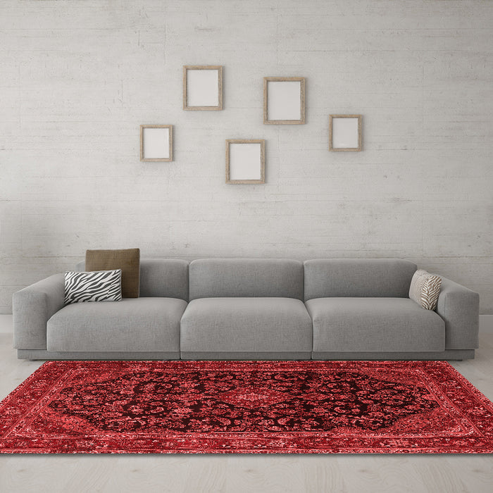 Traditional Red Washable Rugs