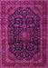 Machine Washable Persian Pink Traditional Rug, wshtr1922pnk