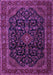 Machine Washable Persian Purple Traditional Area Rugs, wshtr1922pur