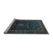 Sideview of Machine Washable Persian Light Blue Traditional Rug, wshtr1922lblu