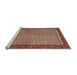 Sideview of Machine Washable Traditional Tomato Red Rug, wshtr1923