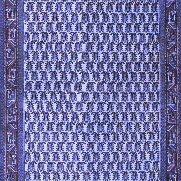 Machine Washable Persian Blue Traditional Rug, wshtr1923blu