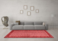 Machine Washable Persian Red Traditional Rug, wshtr1923red