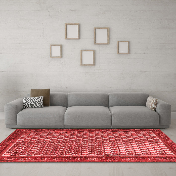 Traditional Red Washable Rugs