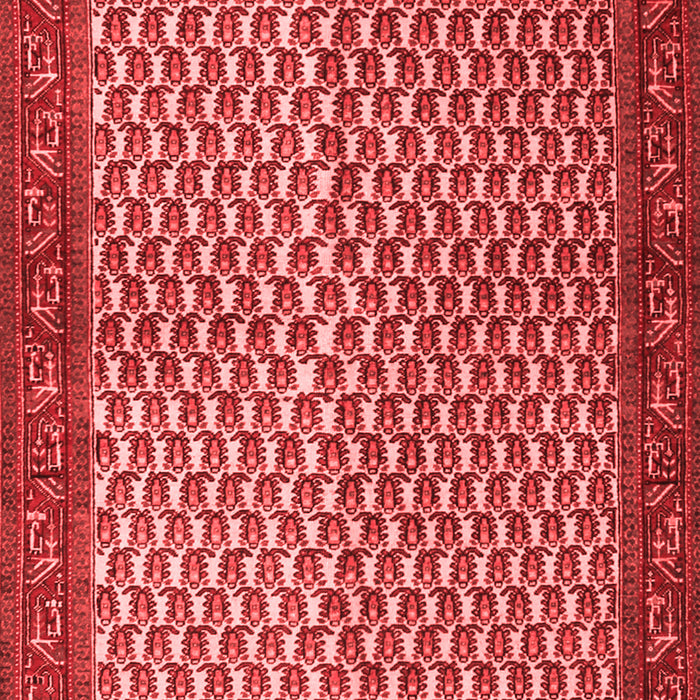 Machine Washable Persian Red Traditional Rug, wshtr1923red