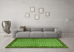 Machine Washable Persian Green Traditional Area Rugs in a Living Room,, wshtr1923grn