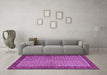 Machine Washable Persian Purple Traditional Area Rugs in a Living Room, wshtr1923pur