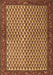 Machine Washable Persian Brown Traditional Rug, wshtr1923brn