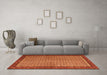 Machine Washable Persian Orange Traditional Area Rugs in a Living Room, wshtr1923org