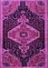 Machine Washable Persian Purple Traditional Area Rugs, wshtr1924pur