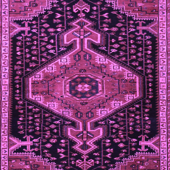 Machine Washable Persian Purple Traditional Area Rugs, wshtr1924pur